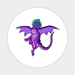 Type 1 Diabetic Purple Dragon Magnet